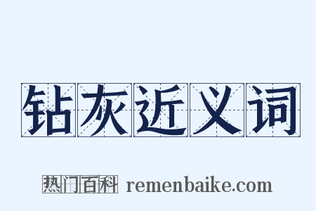 钻灰近义词是什么意思的图片